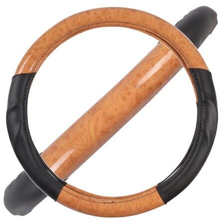 Motor Trend Motortrend Luxury Light Wood Steering Wheel Cover SW-2004-LW